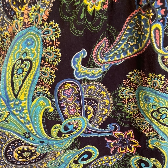 Vintage 90s Paisley Mini Babydoll Dress - Picture 6 of 6